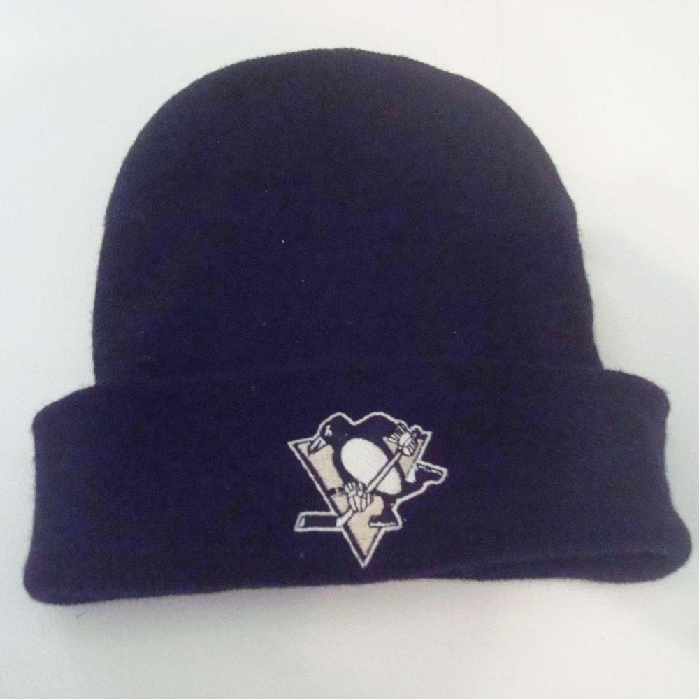 PITTSBURGH PENGUINS BEANIE KNIT‎ TOBOGGAN SKI HAT CAP VINTAGE 00S Y2K W1